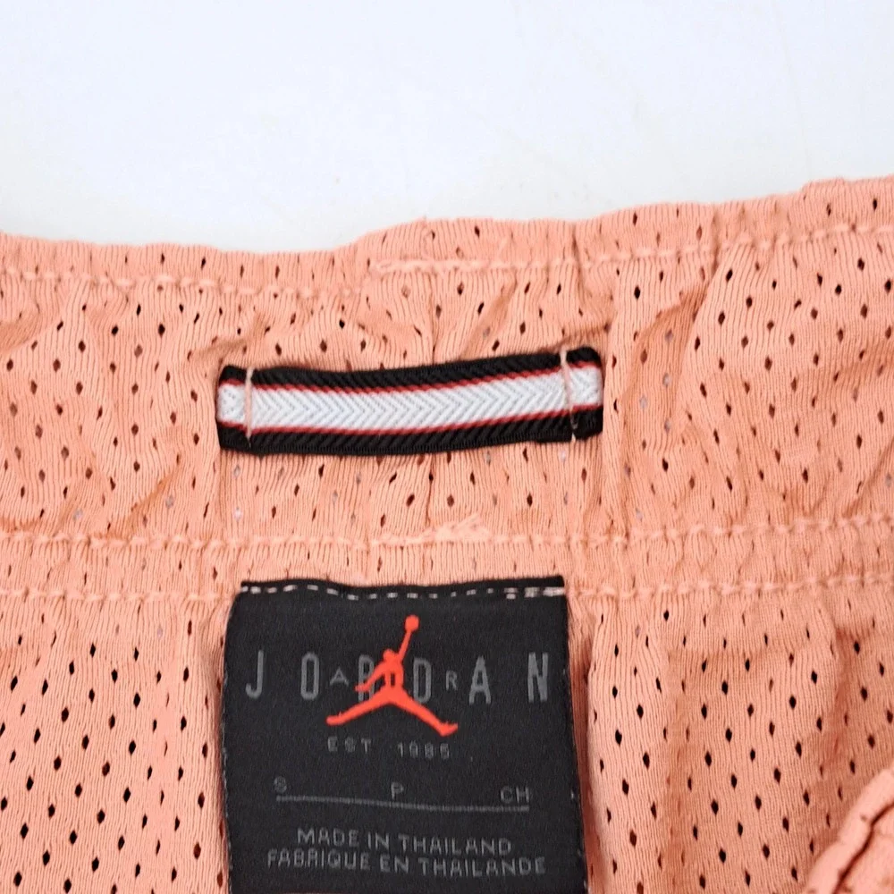 Jordan Flight Collection Mesh Basketball Shorts Mens Small Polyester Peach Solid